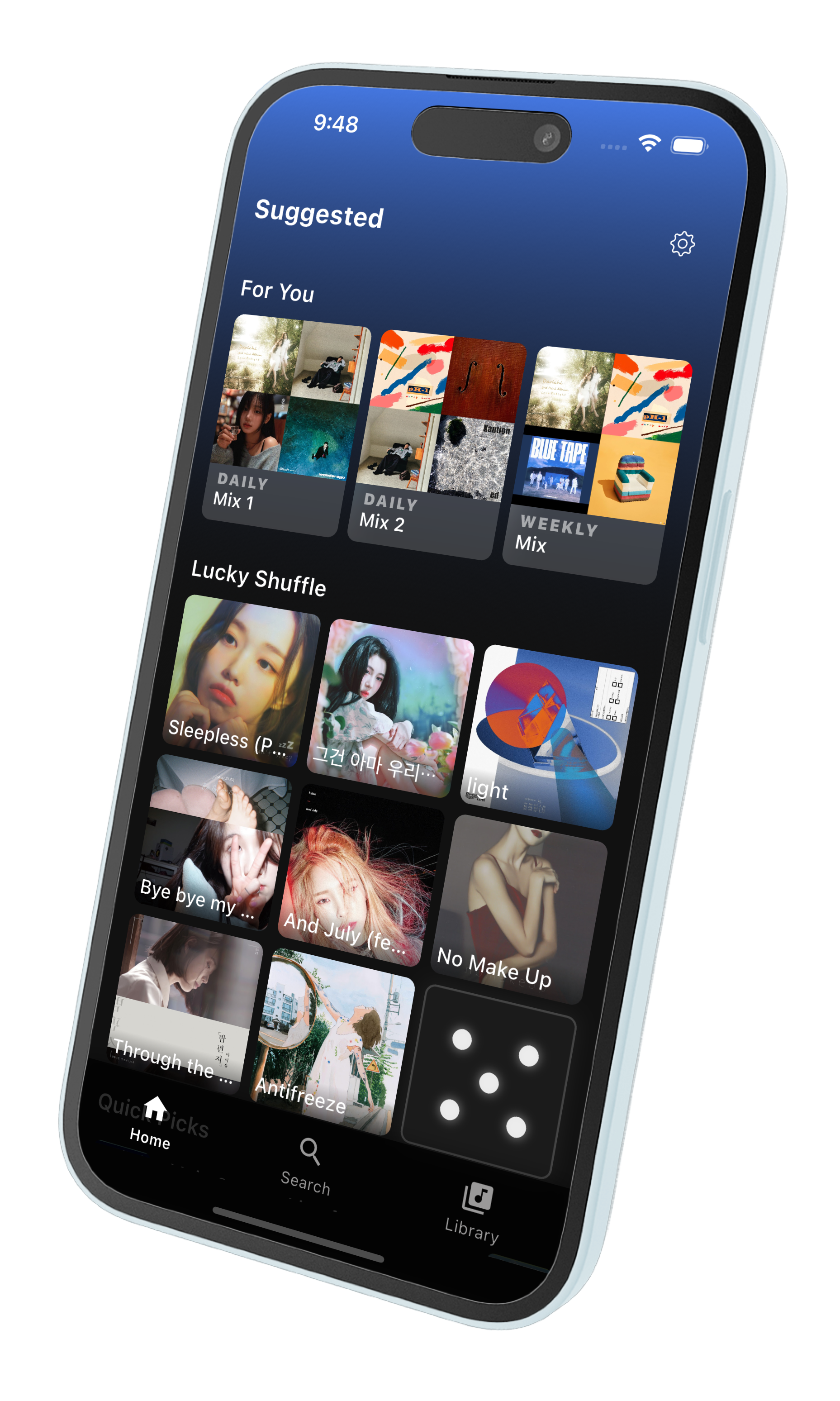 Lucky Shuffle in app